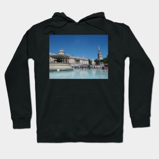 Trafalgar Square fountain in London Hoodie